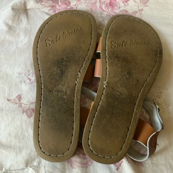 Hoy by Saltwater sandals 🤎 Womens 9 Youth 7 - Picture 5 of 6